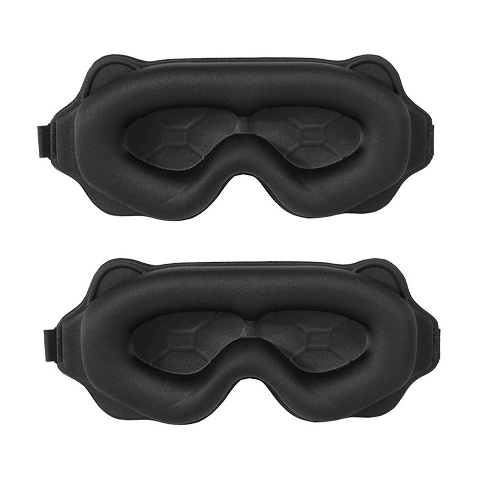 Thumbnail: 3D Sleeping Mask Block Out Light Sleep Mask For Eyes Soft Sleeping Aid Eye Mask 