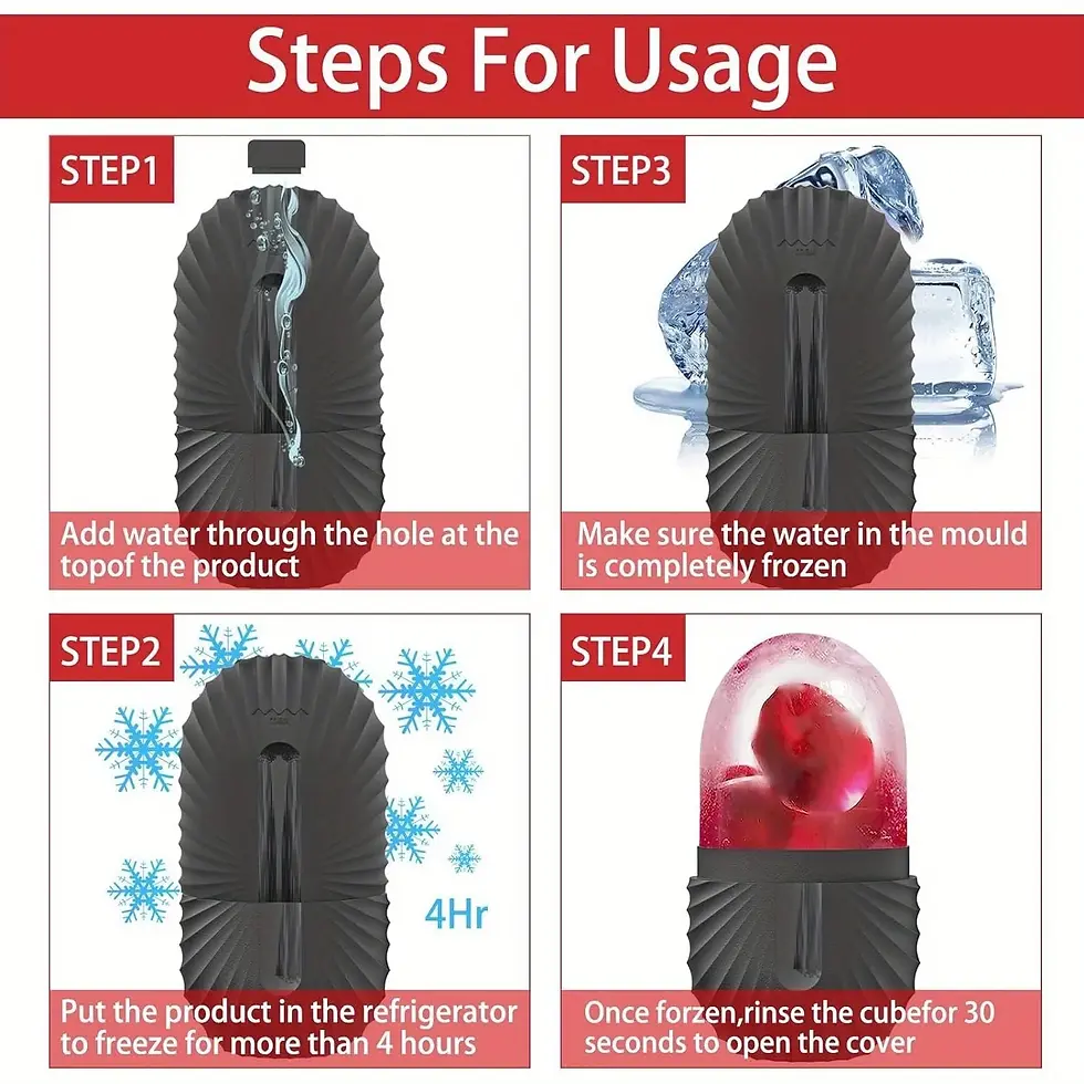 Thumbnail: Ice Face Roller, Reusable Silicone Mold Face Massage Eye Facial Beauty Skin Care