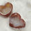 Thumbnail: Carnelian Heart Geode Palm Stone with Druzy 