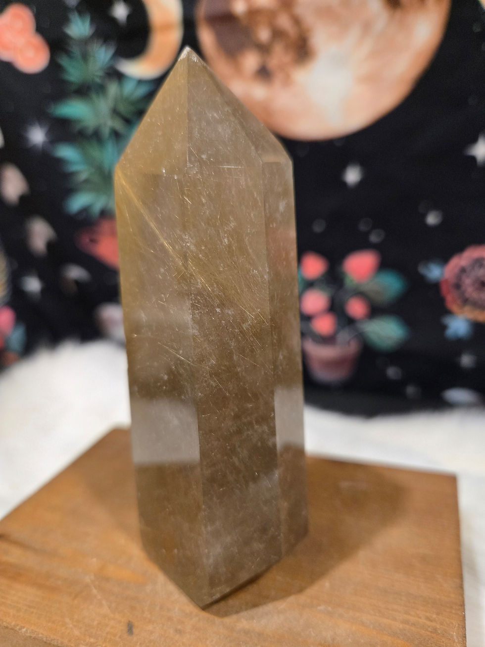 Thumbnail: Rutilated Smoky Quartz Tower