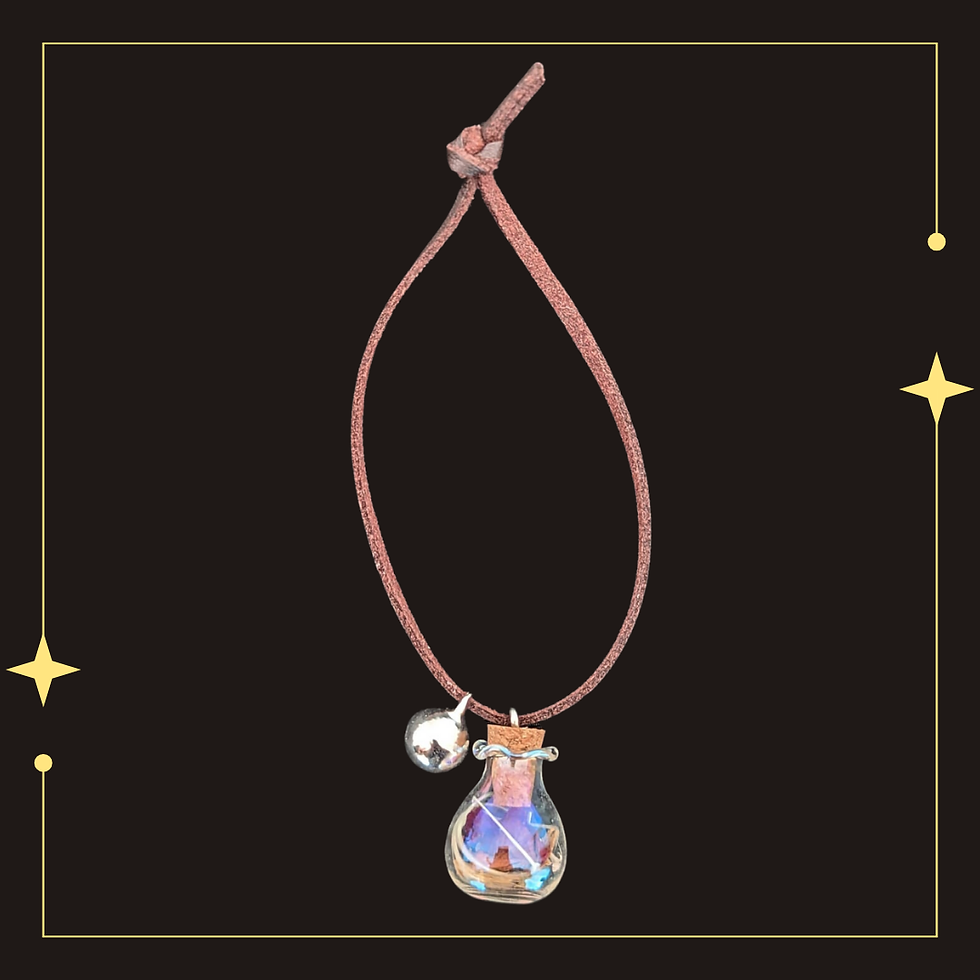 a small spell jar chime with a bell