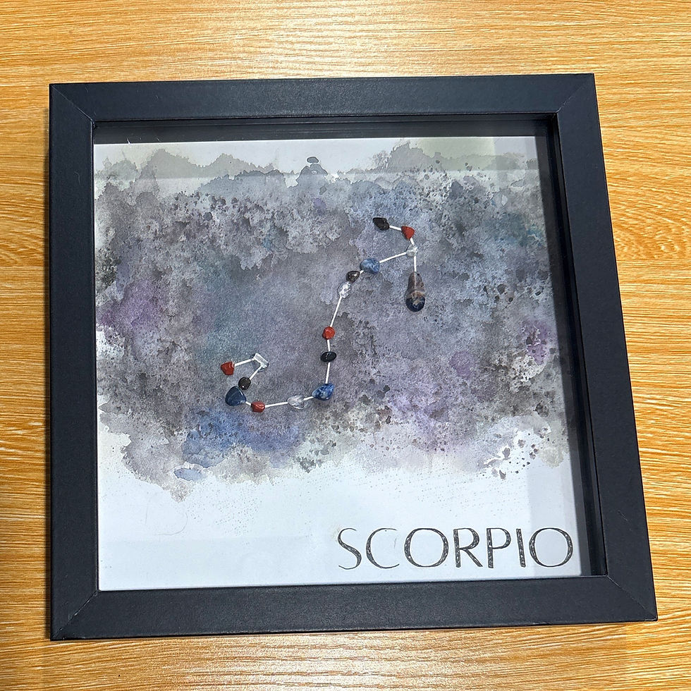 Thumbnail: Zodiac Crystal Constellation Framed Wall Art
