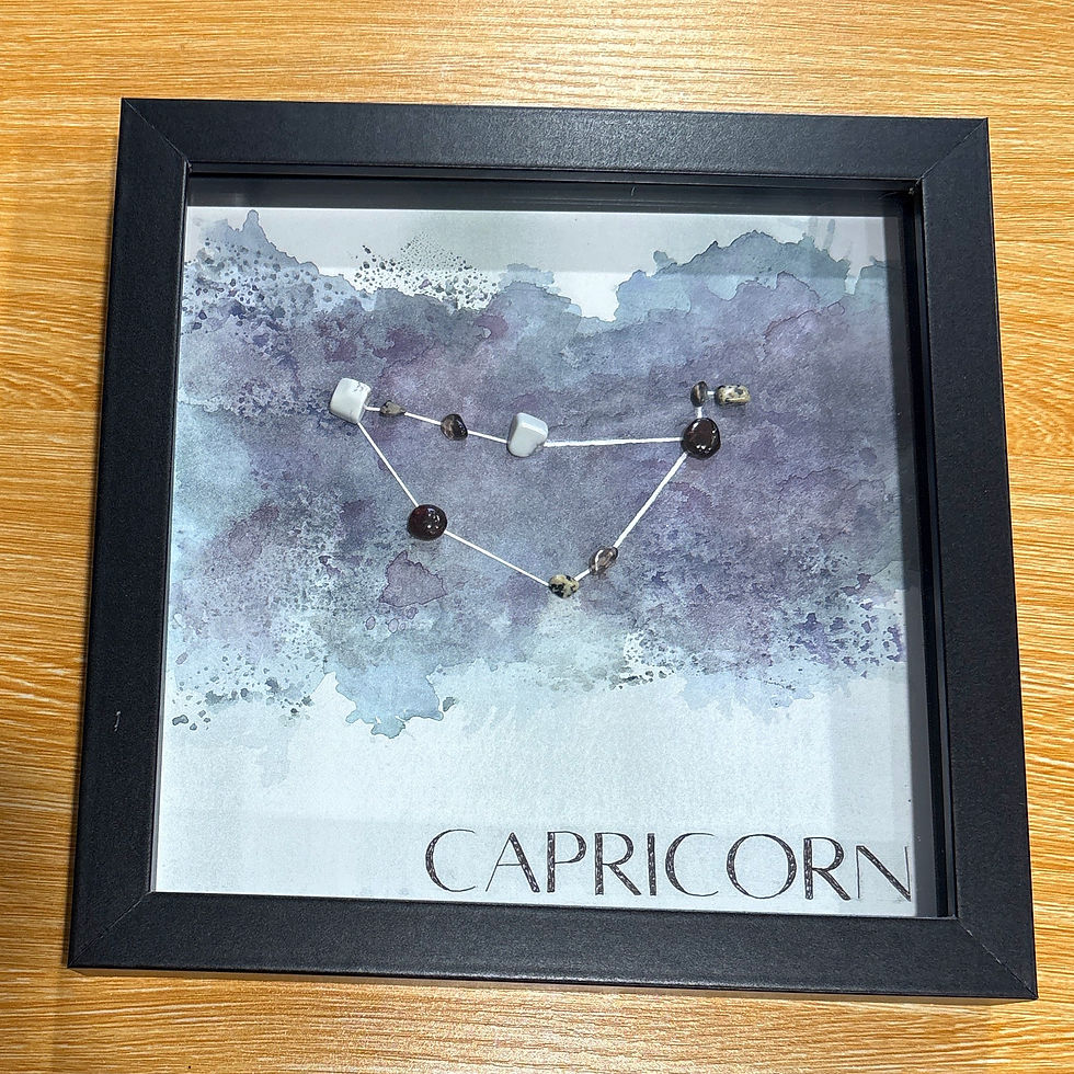 Thumbnail: Zodiac Crystal Constellation Framed Wall Art