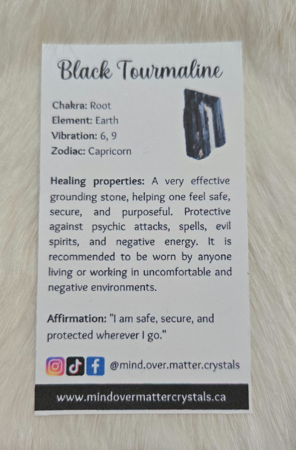 Thumbnail: Black Tourmaline Crystal Tumble 