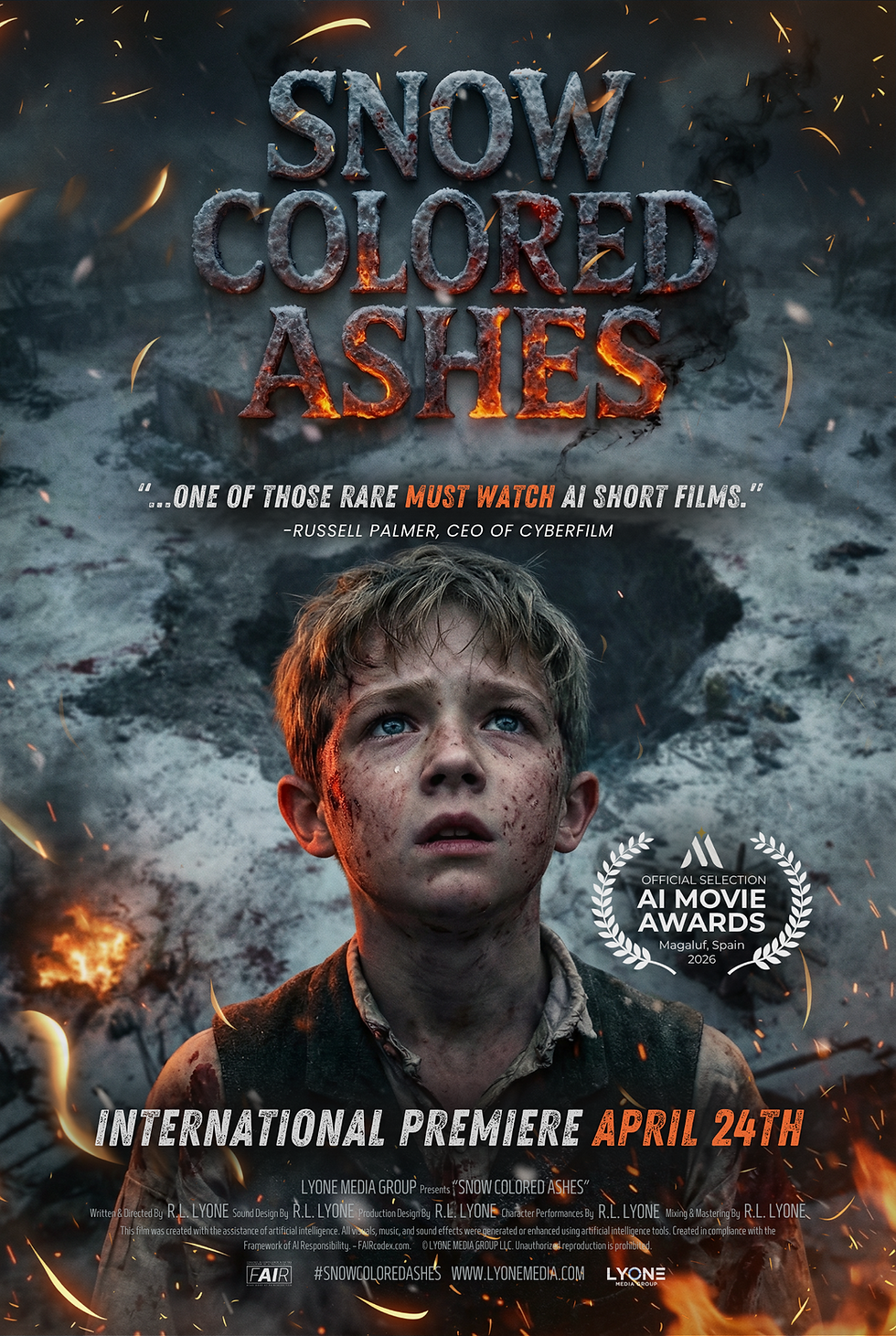 From Chicago to Mallorca: "Snow Colored Ashes" set for international premiere at AI Movie Awards in Spain!