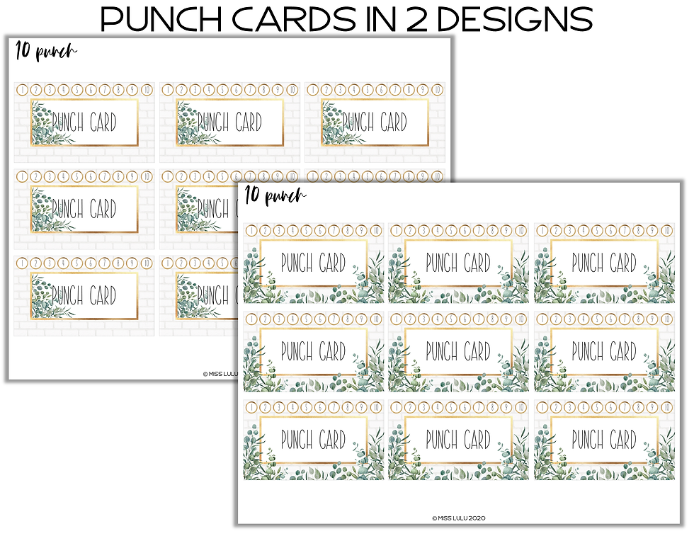 Thumbnail: Brick & Botanical Gold Punch Cards