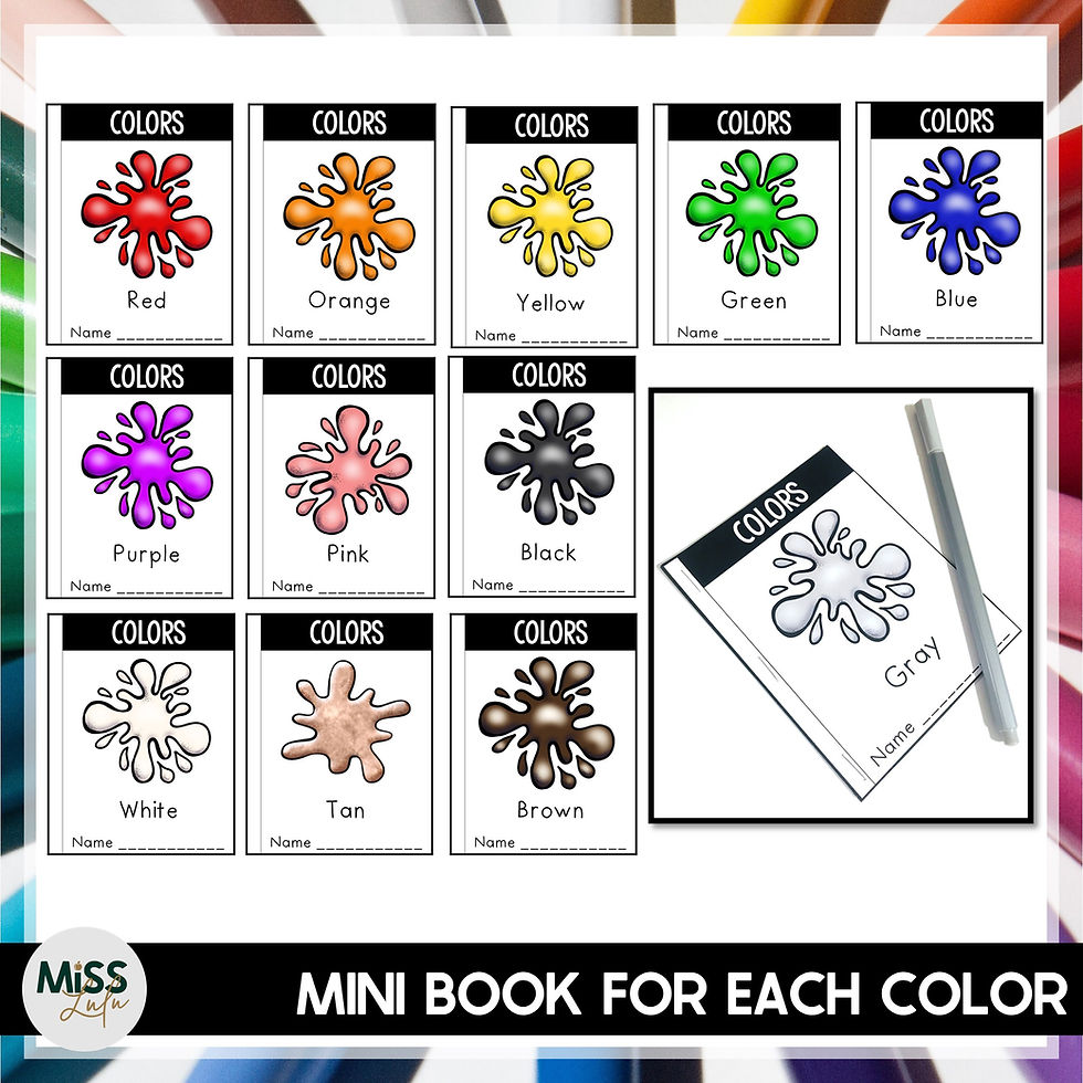 Thumbnail: Colors & Color Words Functional Reading Unit