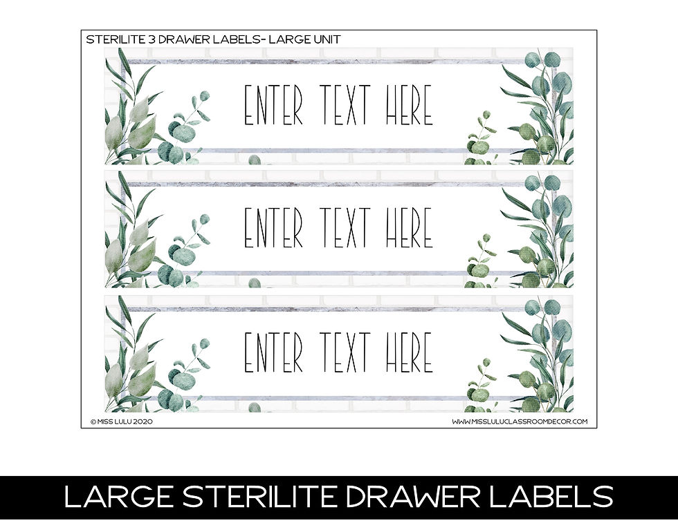 Thumbnail: Brick & Botanical Galvanized Editable Labels
