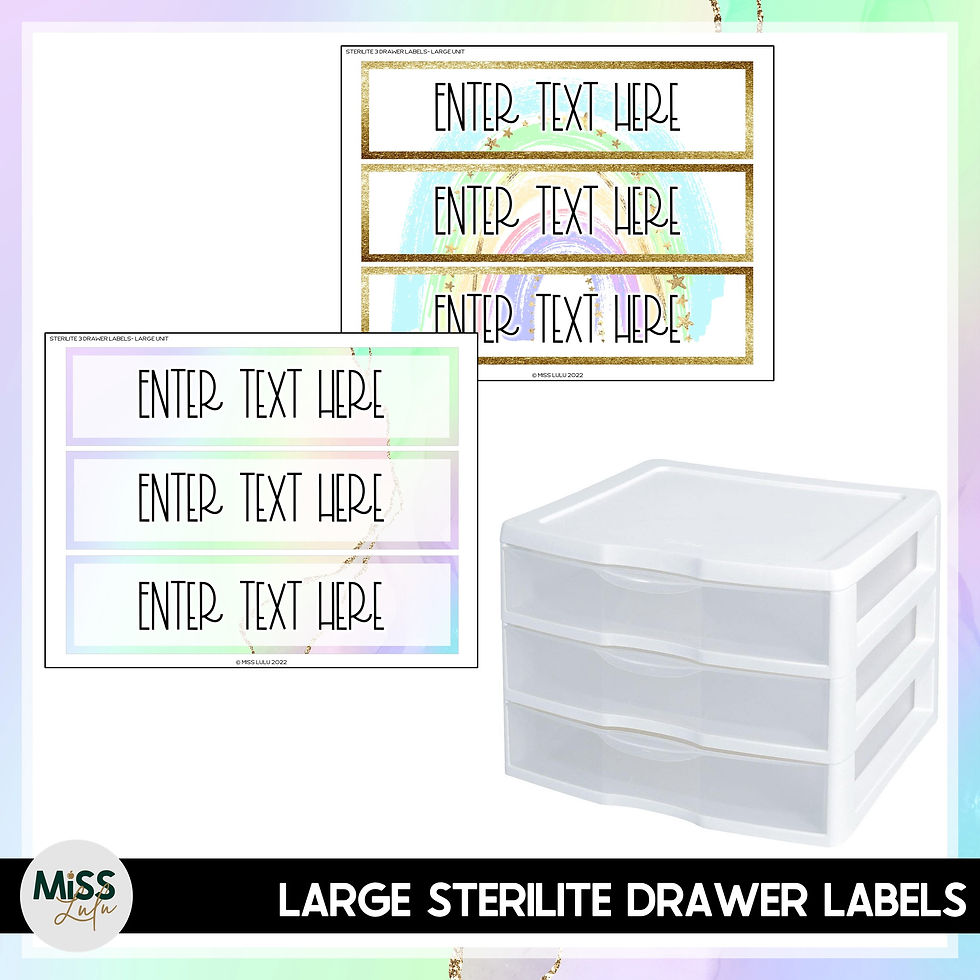 Thumbnail: Pastel Geode Editable Labels