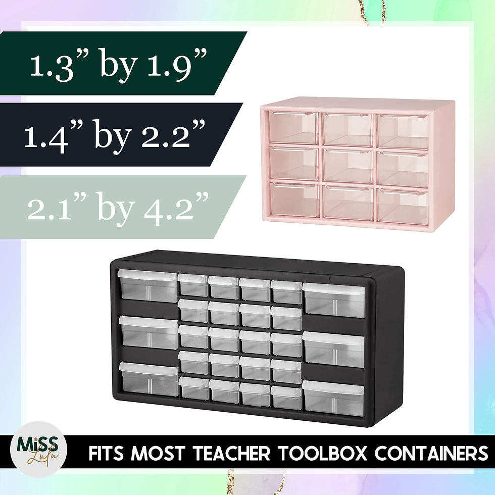 Thumbnail: Pastel Geode Teacher Toolbox Labels