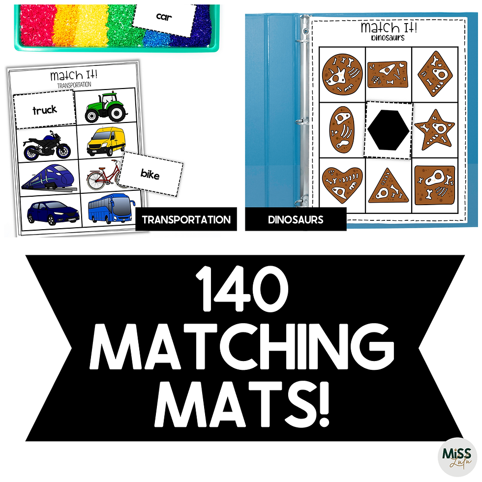 Thumbnail: Match It! Thematic Bundle Independent Matching Work Tasks