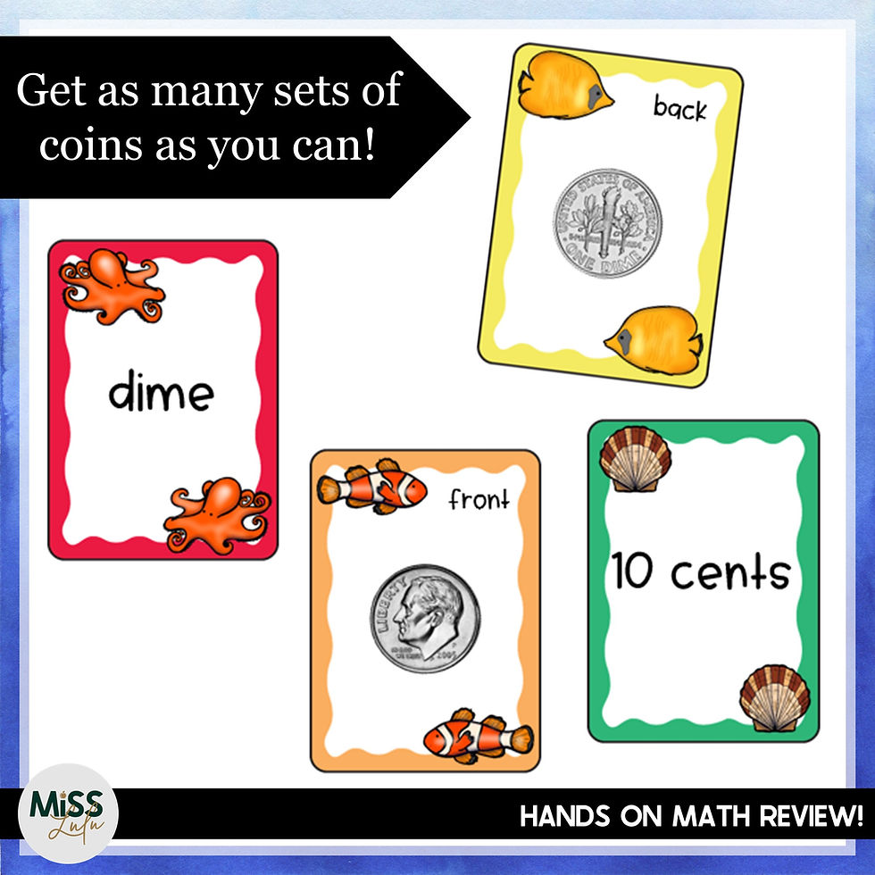Thumbnail: Coin Identification & Value Go Fish Math Game