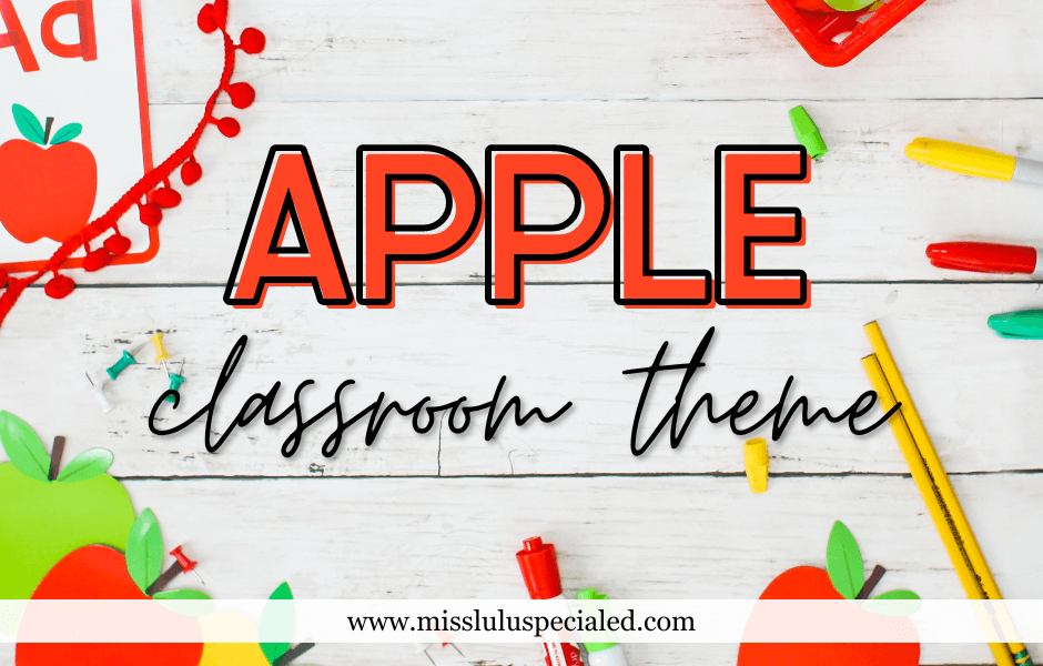 APPLE CLASSROOM THEME FOR A NEW SCHOOL YEAR