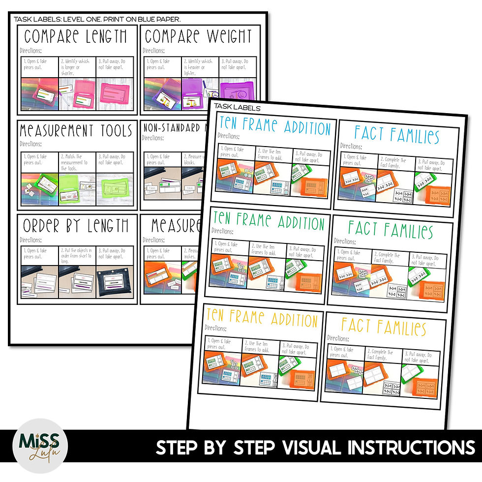 Thumbnail: Independent Work Tasks for Secondary Special Education & IEP Goals Bundle 2