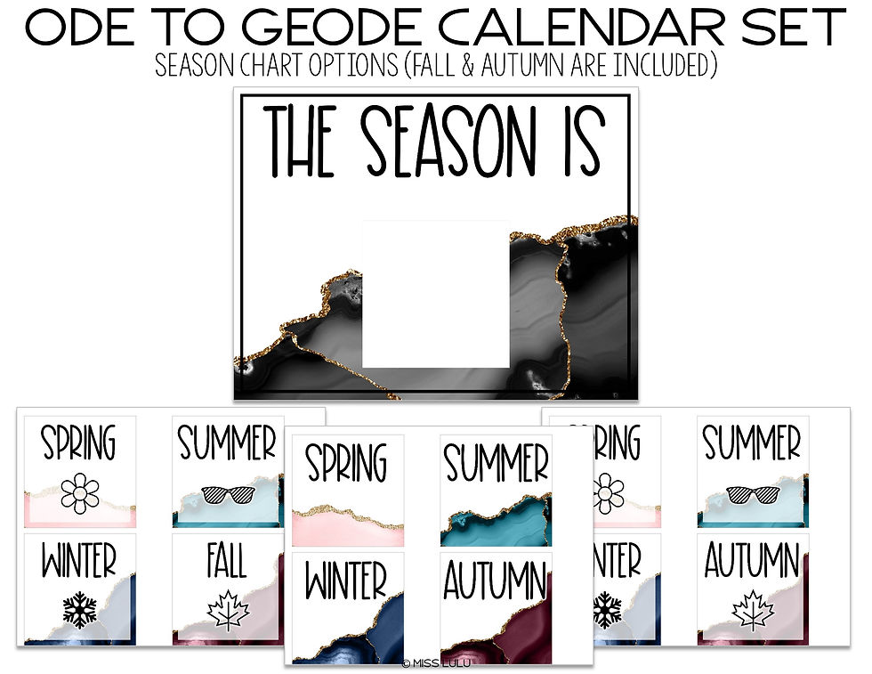 Thumbnail: Ode to Geode Calendar Set