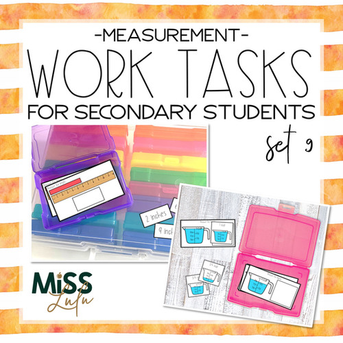 Measurement Independent Work Tasks for Secondary Students | Miss Lulu