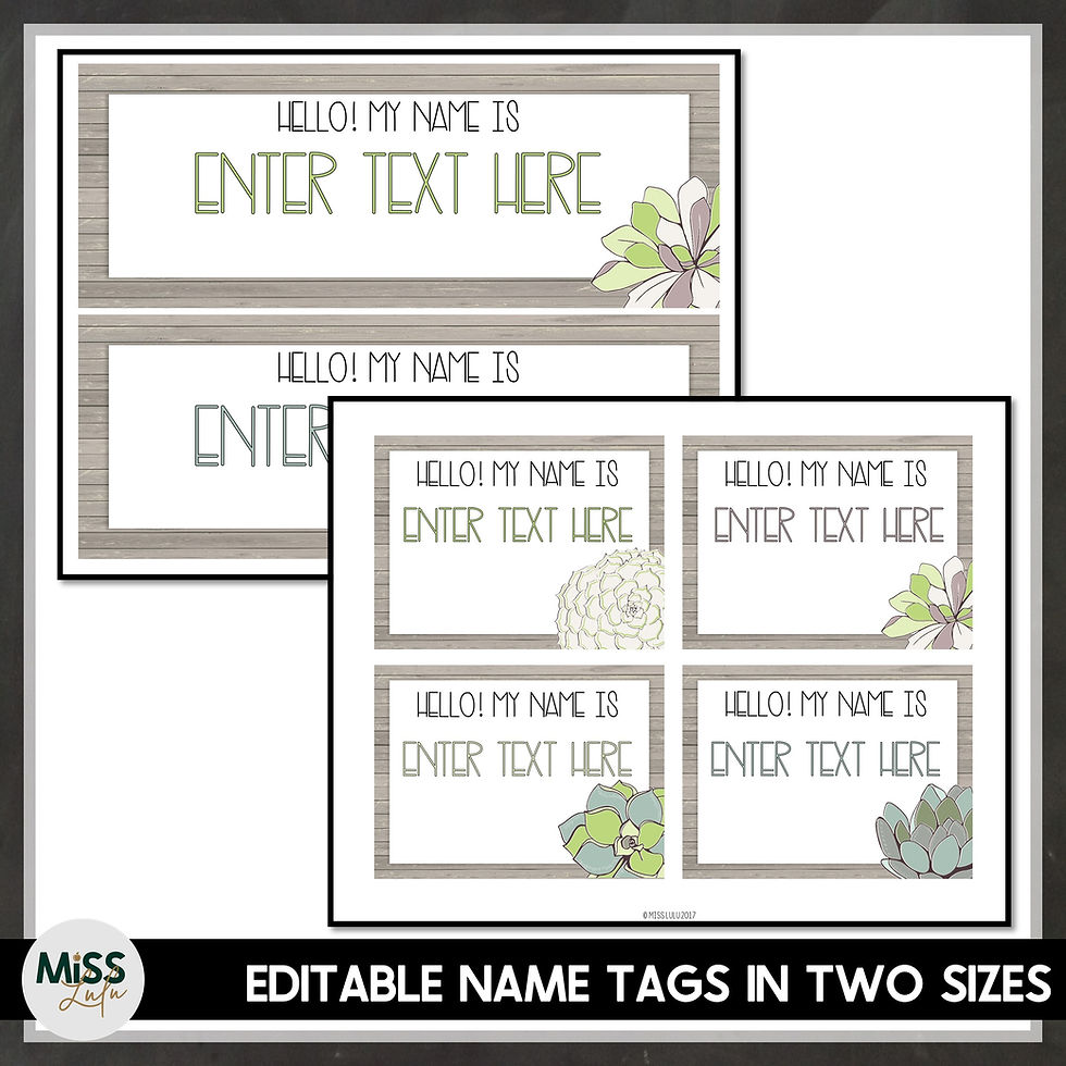 Thumbnail: Succulent Name Tags