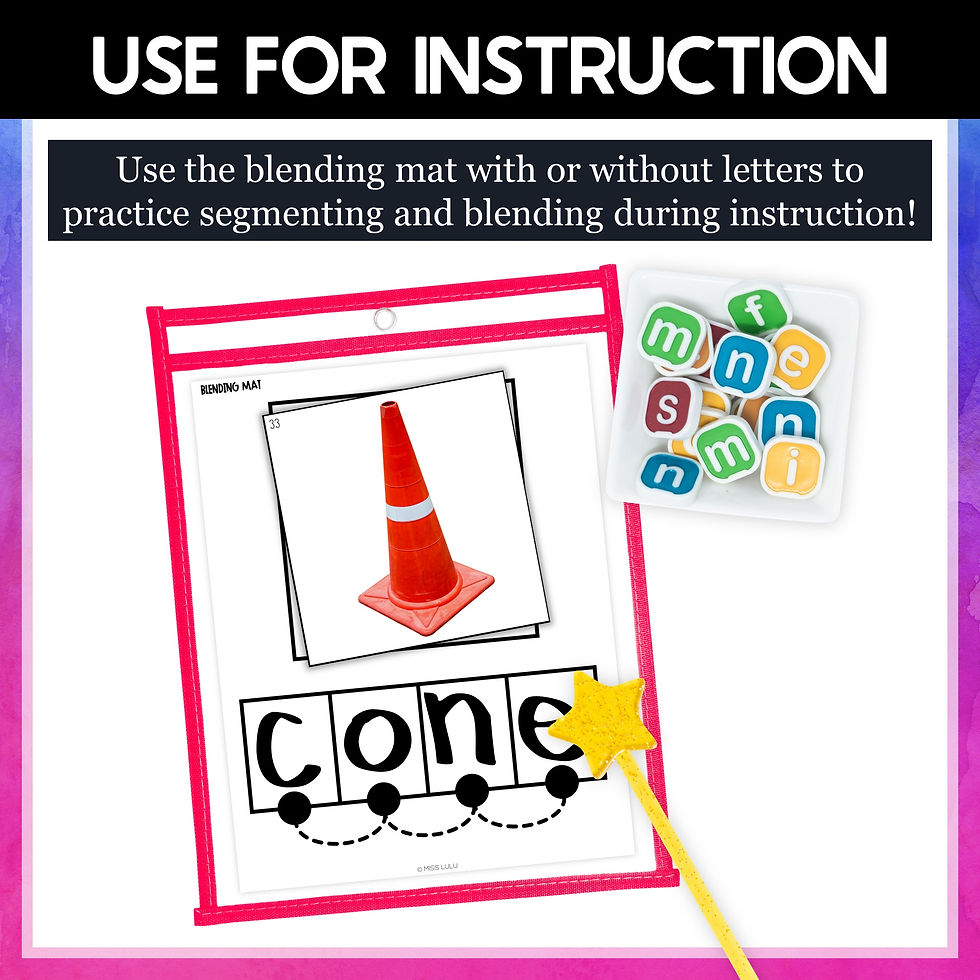 Thumbnail: Strategic Instruction CVCe Task Cards for Special Education