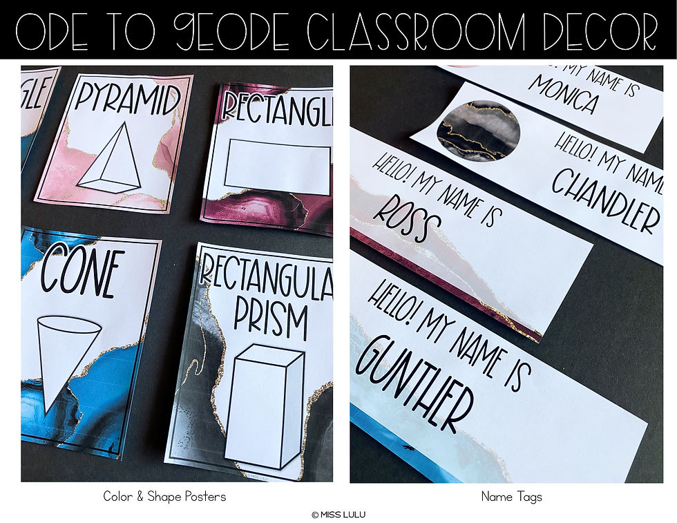 Thumbnail: Ode to Geode Classroom Decor Bundle
