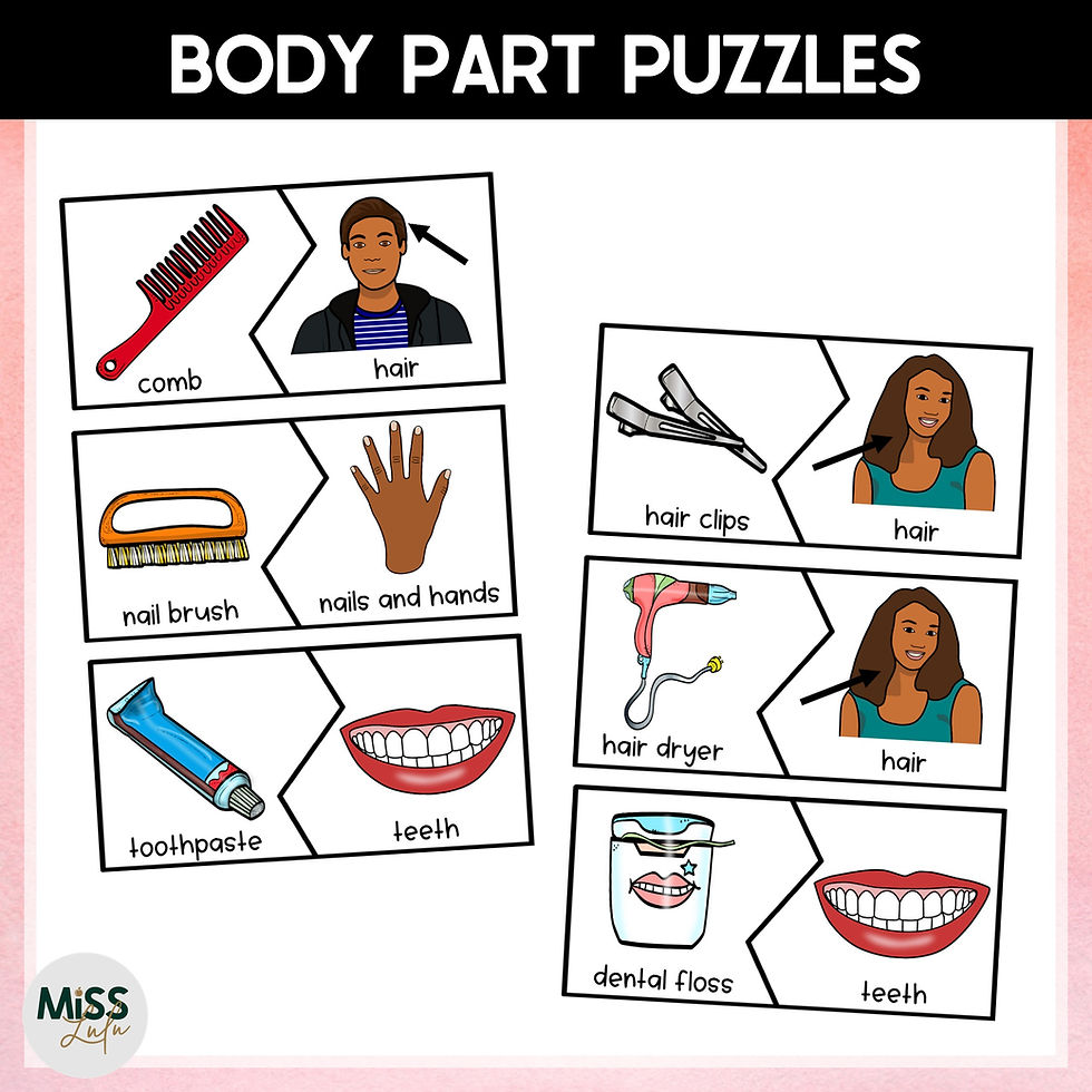 Thumbnail: Hygiene Skills Puzzle Pack for Special Education & Life Skills