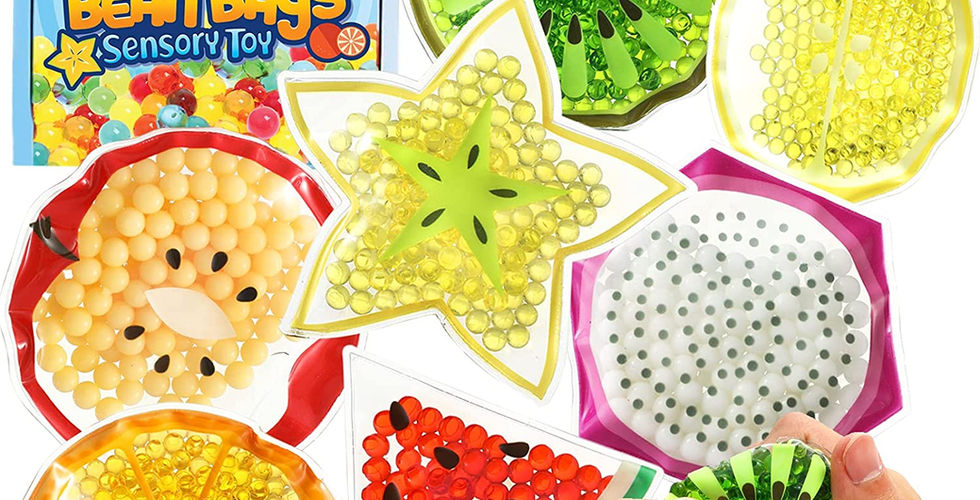 fruit shaped water bead bean bags