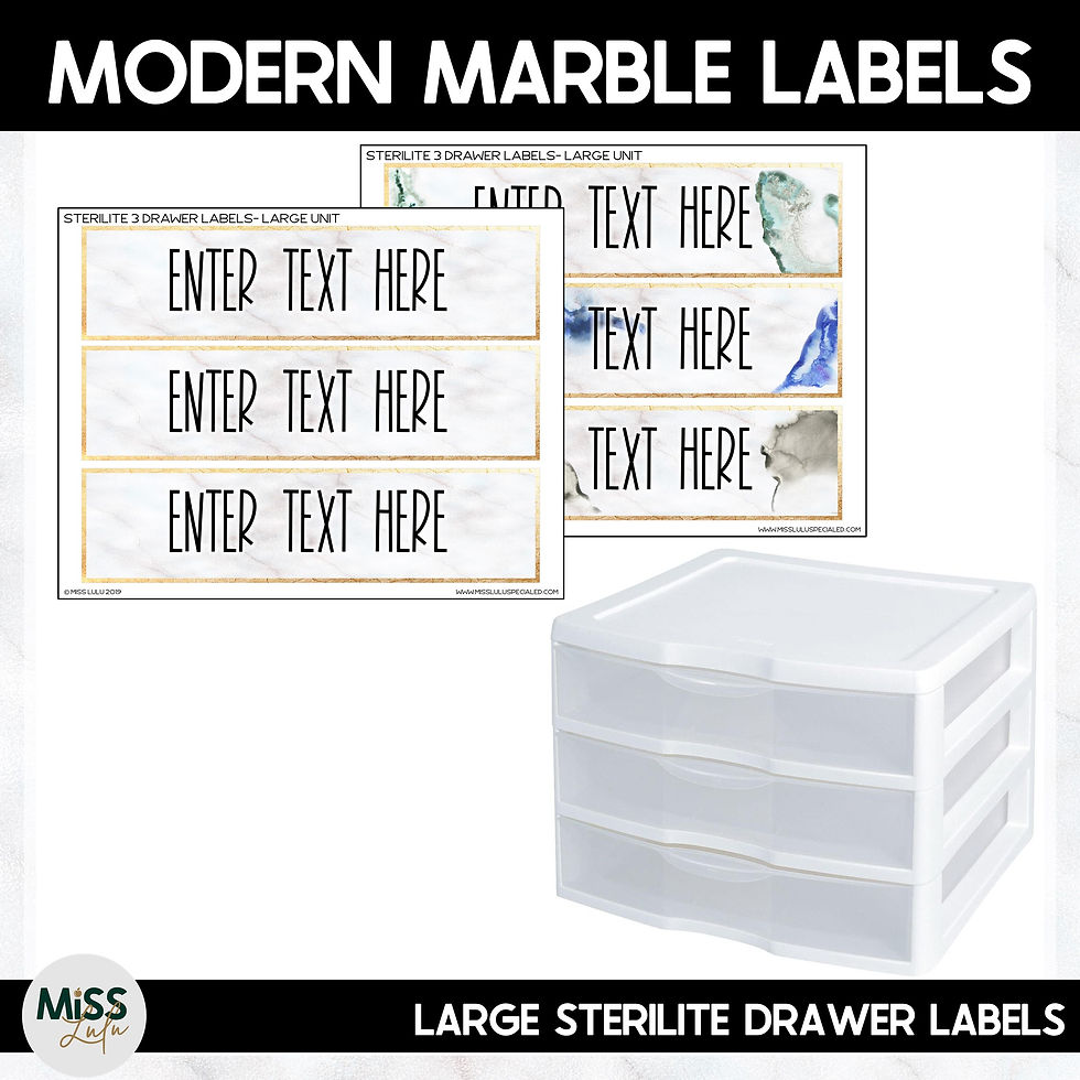 Thumbnail: Modern Marble Editable Labels
