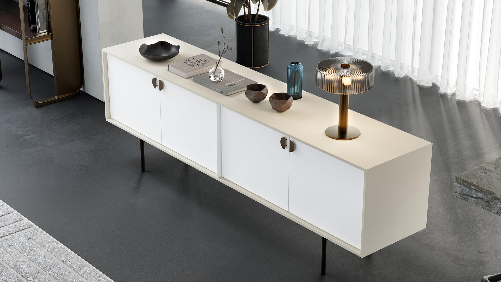 MDFLAM KAPAK PANEL LUKS AKRELİK Krem L_ACR_MAT_144