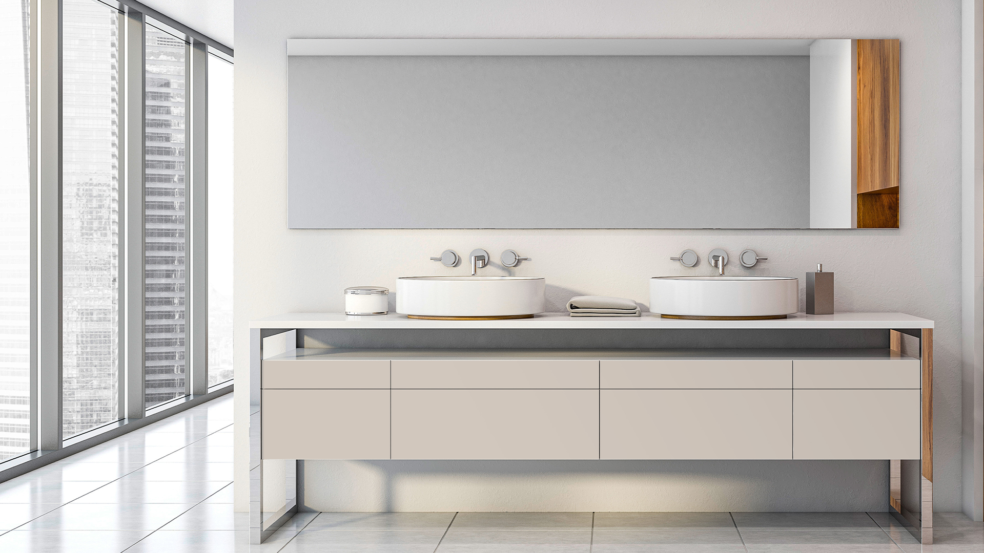 MDFLAM KAPAK PANEL LUKS AKRELİK Krem L_ACR_144 1220*2800*18 D
