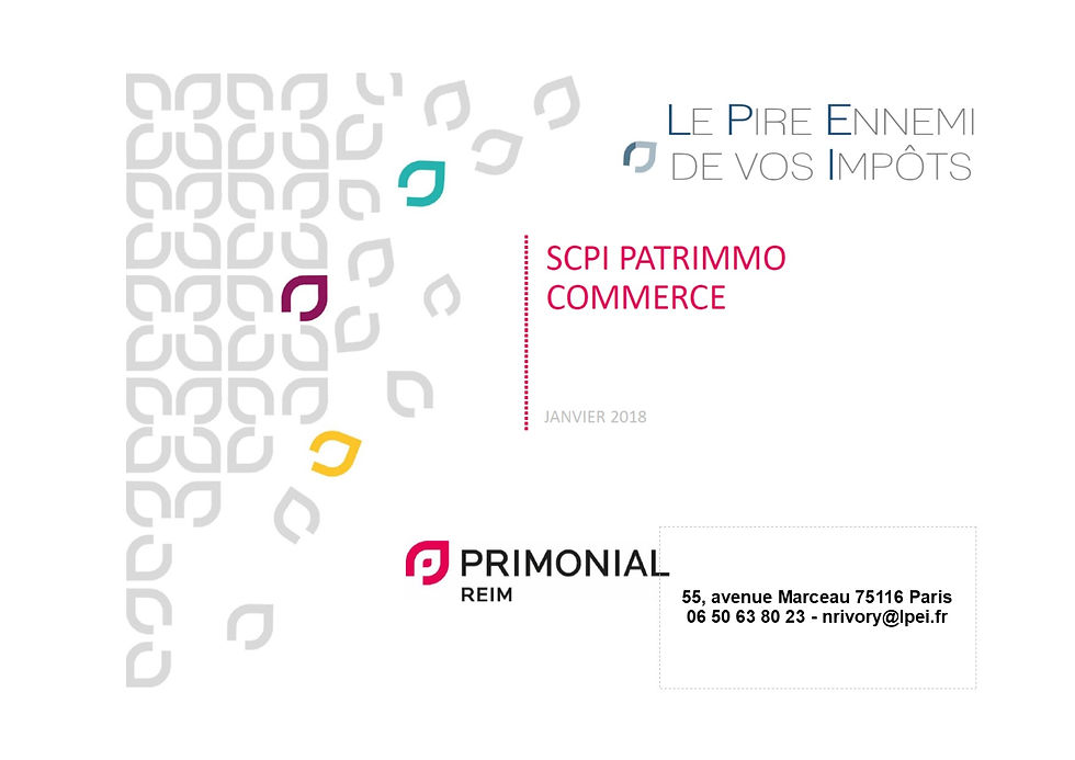 Patrimmo Commerce Présentation janvier_2018