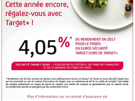 Target+ / Taux 2017 de Sécurité Target Euro.
