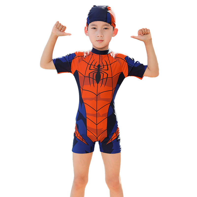 Thumbnail: Children's Swimsuit Boys Siaman Spider-Man Long Sleeve Small Medium and Large Ch