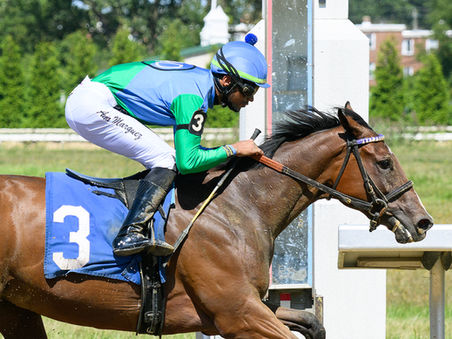 SPUN IN DOMINUS STUCK IN TRAFFIC IN $75,000 EMERALD NECKLACE –DRIVES TO A STAKES-PLACED EFFORT