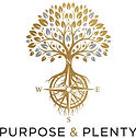 Purpose & Plenty Logo - A Stylized Tree Emerging from a Compass