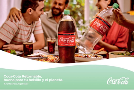 Si utilizas retornables, trabajamos #JuntosParaAlgoMejor