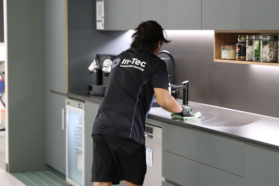 In-Tec cleaner cleaning in kitchen
