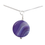 Thumbnail: Dyed Agate Pendant - banded purple