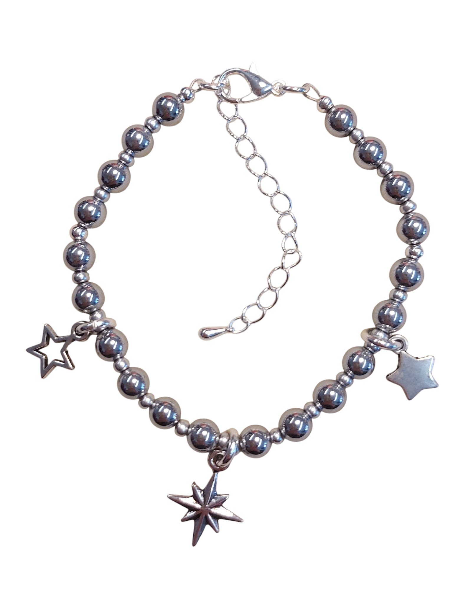'Shining' Stars Bracelet with Hematite
