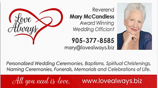 Mary McCandles business card
