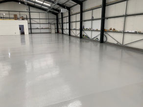 Large industrial resin floor
