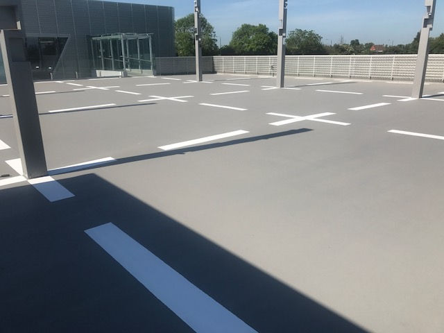 Mid Grey with White Lines