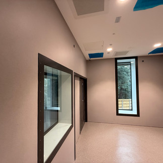 Walls covered and new resin applied