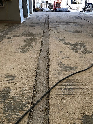 Deep Joint in Concrete Floor 