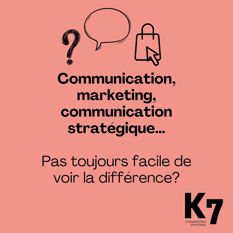 Communication, marketing, communication stratégique : quelle est la différence et pourquoi ça compte pour ton entreprise?