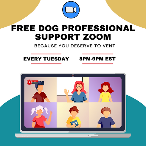 Free Dog Professional Support Zoom