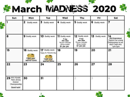 March Madness Calendar