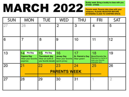 March Calendar