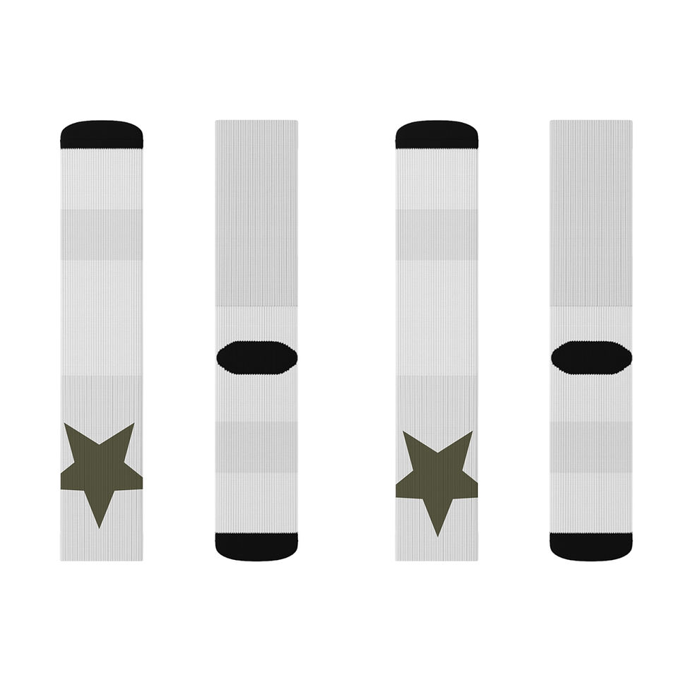 Thumbnail: Hayuhi - Stylish Sublimation Socks with Star Design - Comfortable Everyday Wear