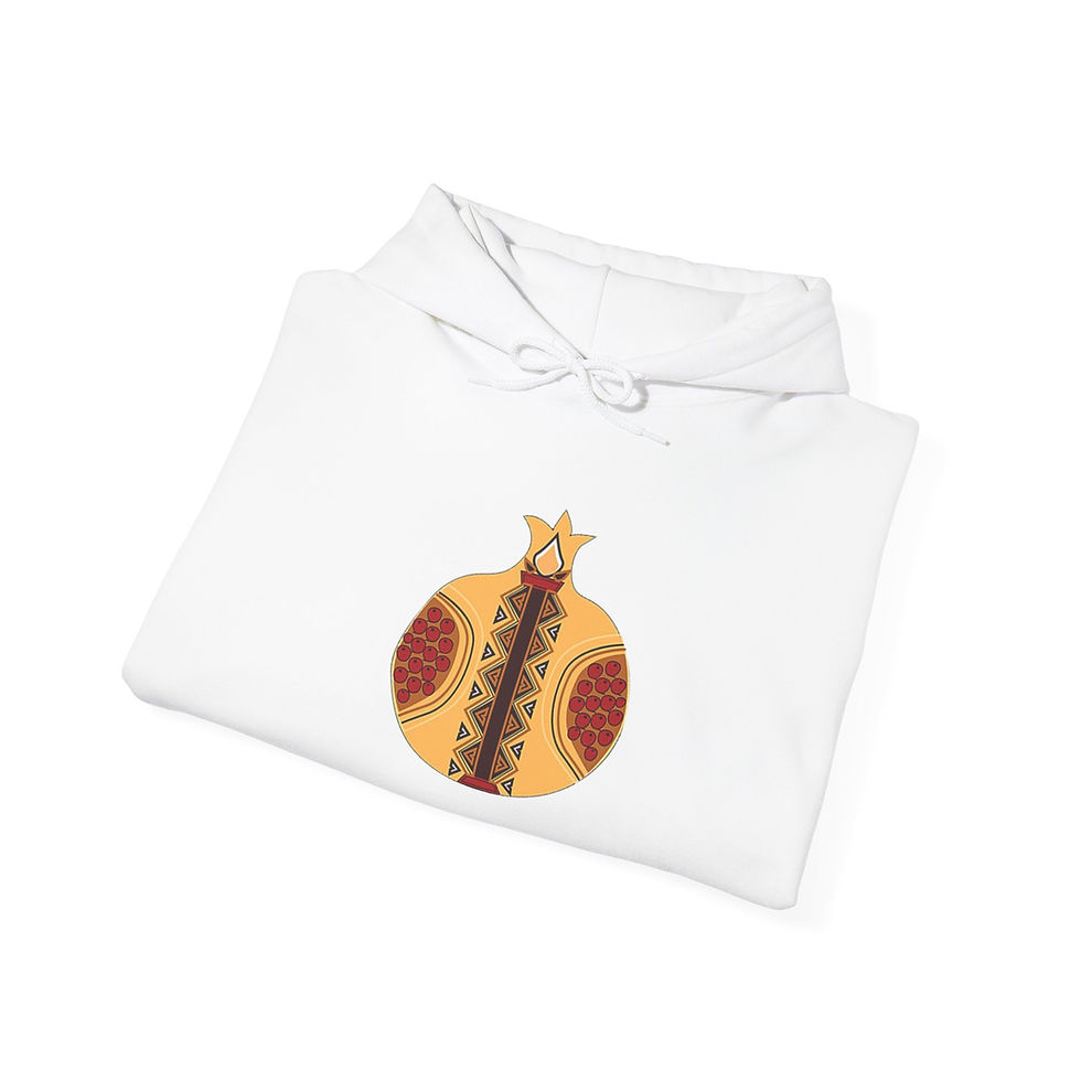 Thumbnail: Hayuhi - Modern Tribal Unisex Hooded Sweatshirt – Cozy & Stylish