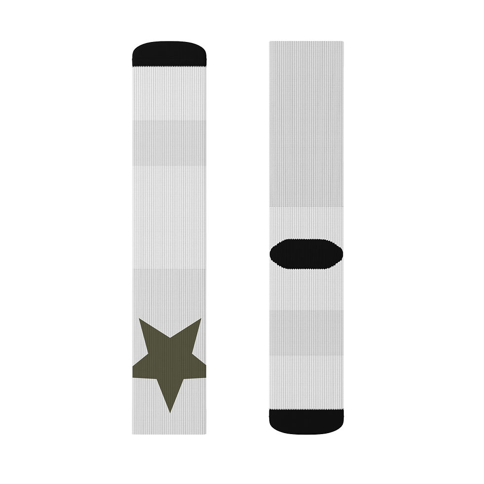 Thumbnail: Hayuhi - Stylish Sublimation Socks with Star Design - Comfortable Everyday Wear