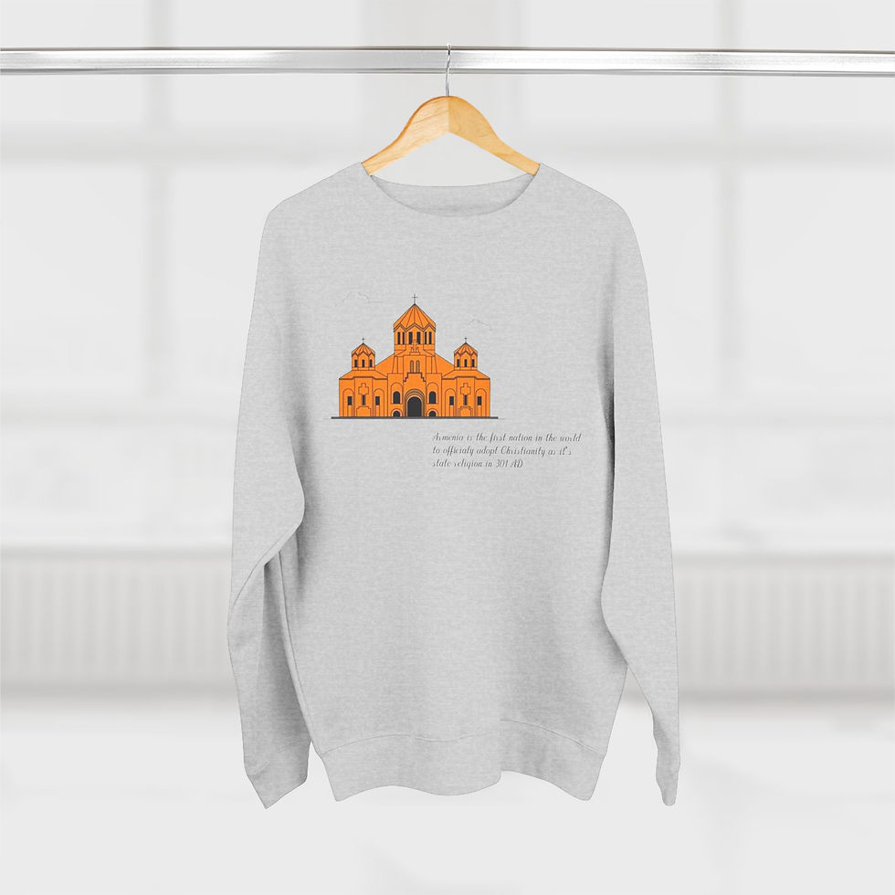 Thumbnail: Hayuhi - Inspirational Unisex Crewneck Sweatshirt - Faith & Architecture Design